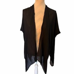 Steve Madden Black Sheer Topper – One Size